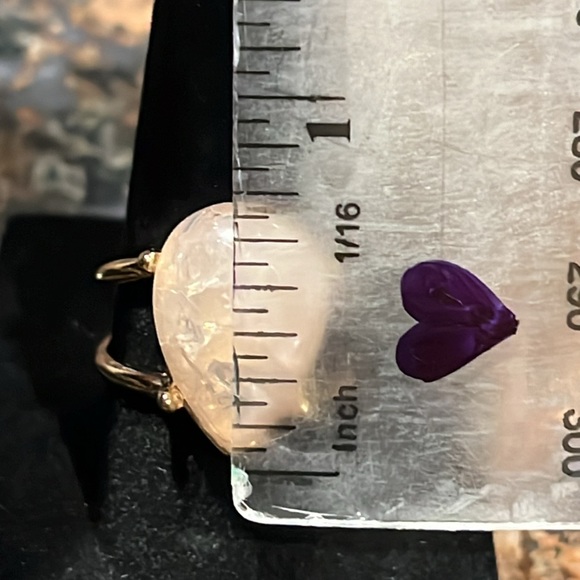 Set of 2 Gold and stone rings size 8 - Picture 6 of 6